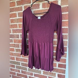 Medium Time and Tru Burgundy Blouse